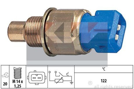 Температурный датчик охлаждающей жидкости KW 530 552