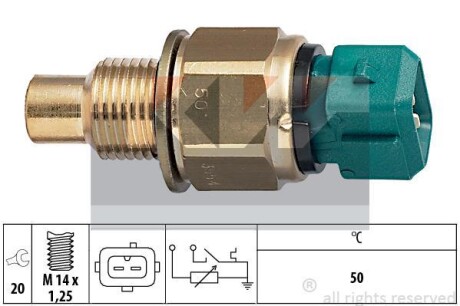 Датчик температури рідини охолодження KW 530554
