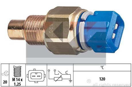 Температурный датчик охлаждающей жидкости KW 530558