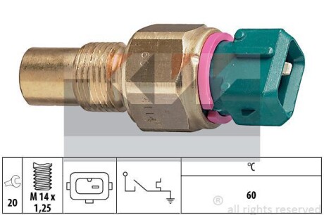 Термовыключатель, сигнальная лампа охлаждающей жидкости KW 540114
