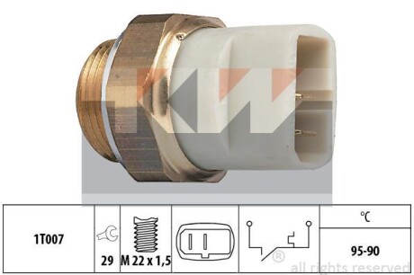 Термовыключатель, вентилятор радиатора KW 550027