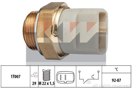 Термовыключатель, вентилятор радиатора KW 550049
