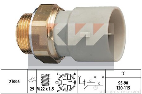 Термовыключатель, вентилятор радиатора KW 550655