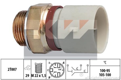 Термовыключатель, вентилятор радиатора KW 550674