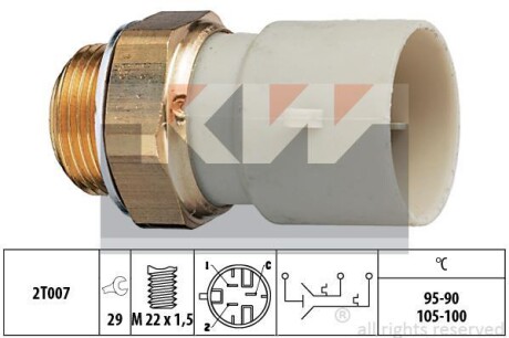 Термовыключатель, вентилятор радиатора KW 550688