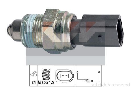 Выключатель, фара заднего хода KW 560205