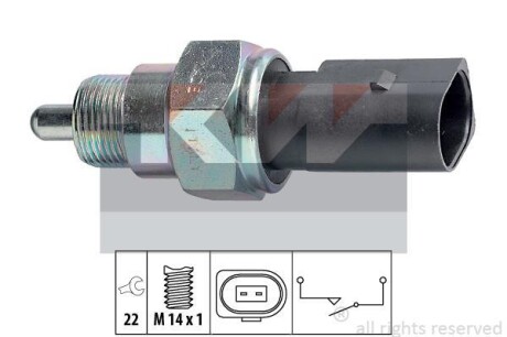 Выключатель, фара заднего хода KW 560238