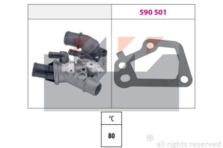 Термостат, охлаждающая жидкость KW 580097