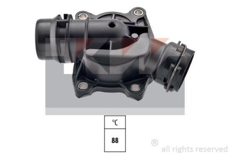Термостат, охлаждающая жидкость KW 580429