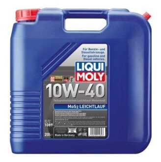 Масло моторное полусинтетическое "MoS2 Leichtlauf 10W-40", 20л LIQUI MOLY 1089