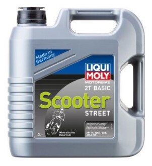 Масло моторное минеральное "Motorrad Scooter 2T Basic", 4л LIQUI MOLY 1237