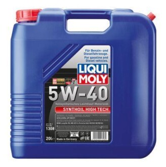 Масло моторное синтетическое "Synthoil High Tech 5W-40", 20л LIQUI MOLY 1308