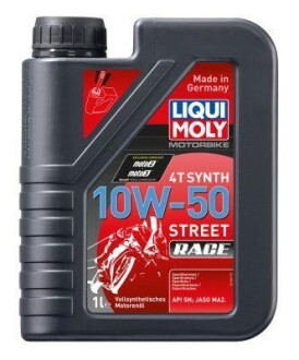 Олива моторна Motorbike 4T Synth 10W-50 Street Race 1л LIQUI MOLY 1502