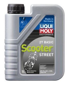 Масло моторное минеральное "Motorrad Scooter 2T Basic", 1л LIQUI MOLY 1619