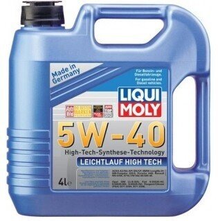 Моторное масло LeichtLauf High Tech 5W-40, 4л LIQUI MOLY 2595