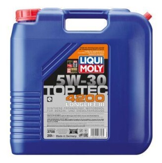 Масло моторное полусинтетическое "Top Tec 4200 5W-30", 20л LIQUI MOLY 3708