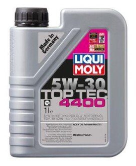 Масло моторное полусинтетическое "Top Tec 4400 5W-30", 1л LIQUI MOLY 3750