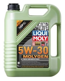 LM 5л Molygen New Generation 5W-30 НС-синтетическое моторное масло (для азиатских и американских авто) API SN, ILSAC GF-5 LIQUI MOLY 9043