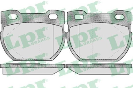 Комплект тормозных колодок, дисковый механизм LPR 05P611