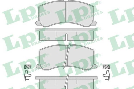 Гальмівні колодки, дискове гальмо (набір) LPR 05P665