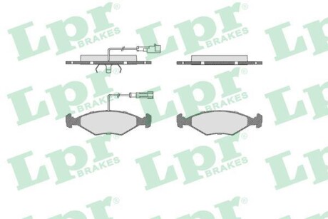Комплект тормозных колодок, дисковый механизм LPR 05P680