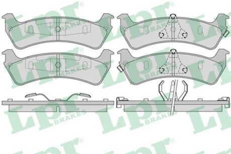 Комплект тормозных колодок, дисковый механизм LPR 05P990