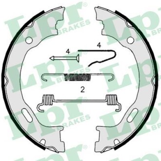 Гальмівні колодки ручного гальма LPR 08719