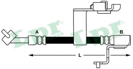 Тормозной шланг LPR 6T46659