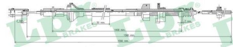 Трос зчеплення LPR C0034C