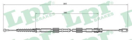 Трос, стояночная тормозная система LPR C0049B