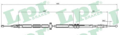 Трос, стояночная тормозная система LPR C0052B