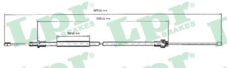 Трос ручного тормоза LPR C0092B