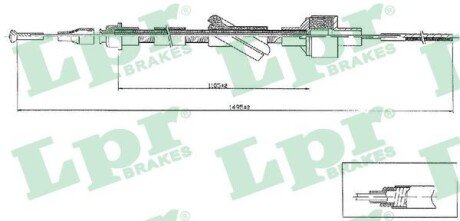 Трос, управление сцеплением LPR C0103C