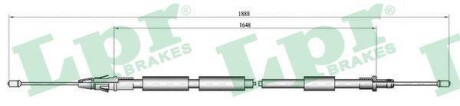 Трос, стояночная тормозная система LPR C0106B