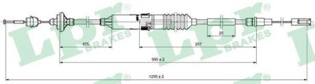 Трос сцепления LPR C0135C