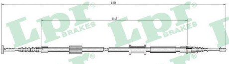 Трос ручного гальма LPR C0157B