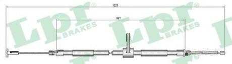 Трос, стояночная тормозная система LPR C0189B