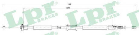Трос ручного гальма LPR C0198B