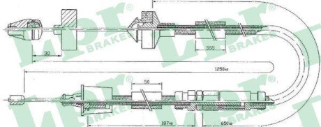 Трос зчеплення LPR C0201C
