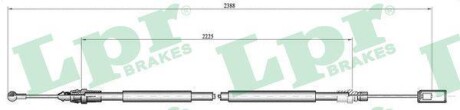 Трос, стояночная тормозная система LPR C0213B