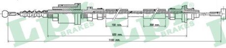 Трос сцепления LPR C0251C