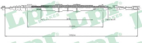 Трос ручного тормоза LPR C0258B