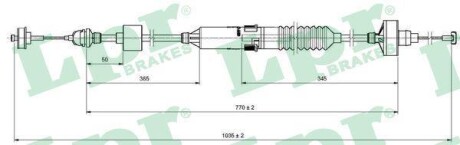 Трос сцепления LPR C0260C