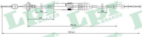 Трос, управление сцеплением LPR C0276C