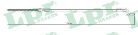 Трос, стояночная тормозная система LPR C0329B