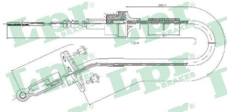 Трос зчеплення LPR C0409C