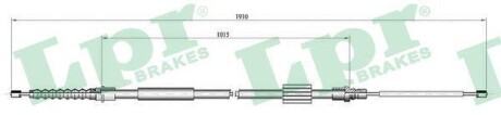 Трос ручного гальма LPR C0696B