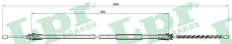 Трос, стояночная тормозная система LPR C0709B
