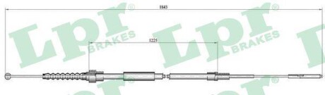 Трос, стояночная тормозная система LPR C0933B