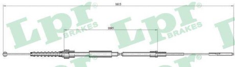 Трос ручного гальма LPR C0942B